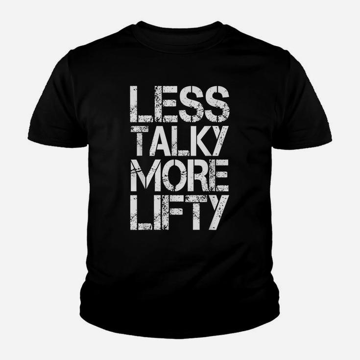Gym Workout Funny Gift - Less Talky More Lifty Youth T-shirt