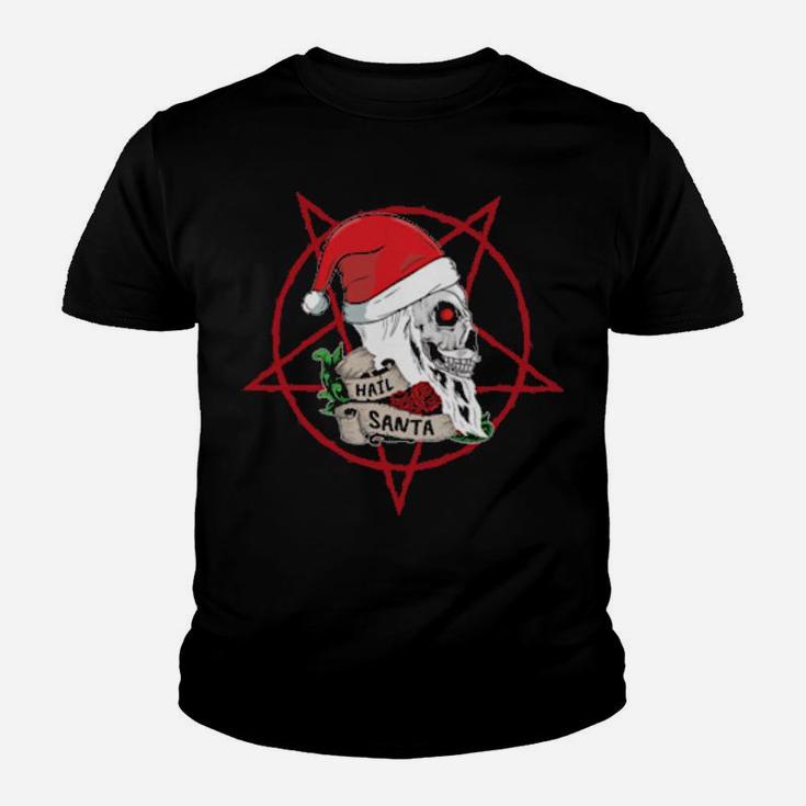 Hail Santa Skull Youth T-shirt