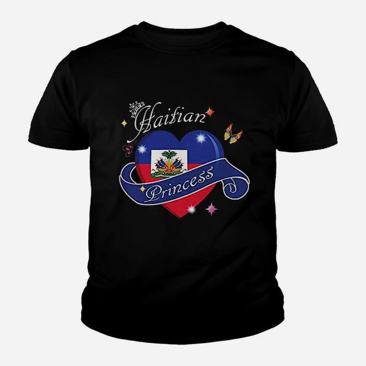 Haitian Princess Haiti Flag Heart Shaped T-Shirt Haitian Princess Haiti Flag Heart Shaped T-Shirt