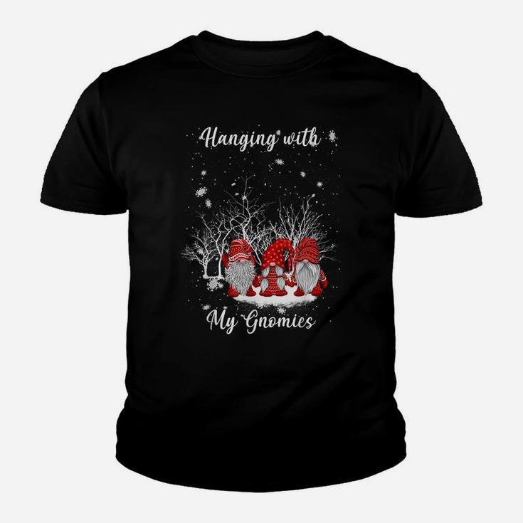 Hanging With Red Gnomies Santa Gnome Christmas Costume Youth T-shirt