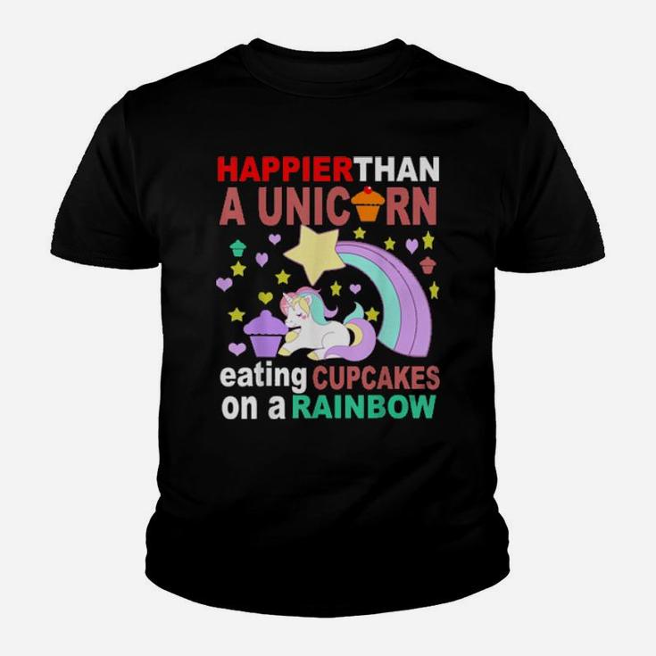 Happier Than A Unicorn Youth T-shirt