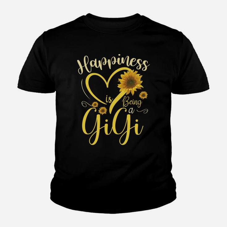 Happiness Is Being A Gigi Sunflower Mother's Day Grandma Youth T-shirt