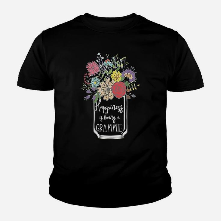 Happiness Is Being A Grammie Flower Youth T-shirt