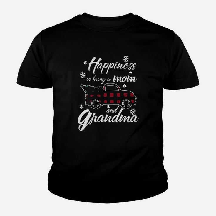 Happiness Is Being A Mom And Grandma Youth T-shirt