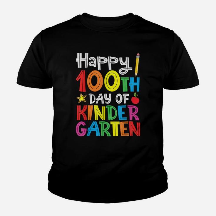 Happy 100th Day Of Kindergarten Teacher Or Student Youth T-shirt