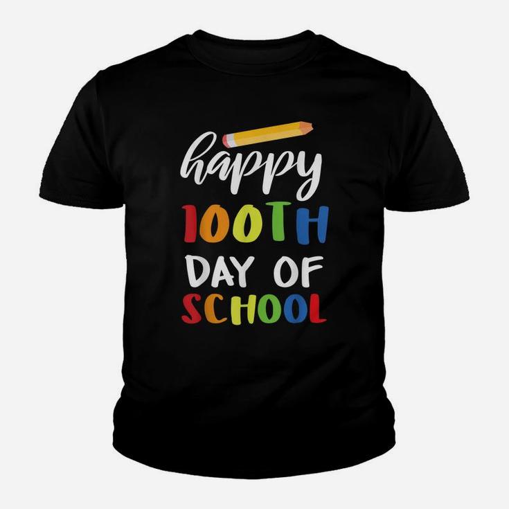 Happy 100Th Day Of Preschool One Hundred Days Of School Des Youth T-shirt