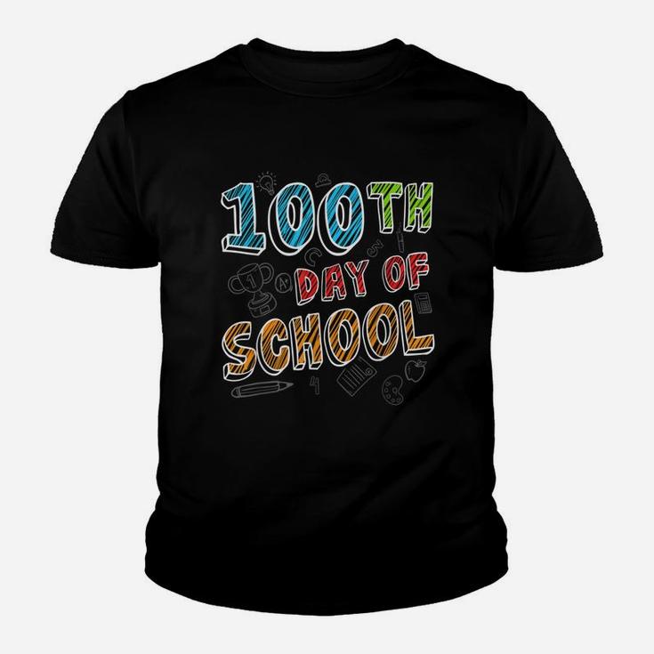 Happy 100th Day Of School For Kids And Teachers Youth T-shirt