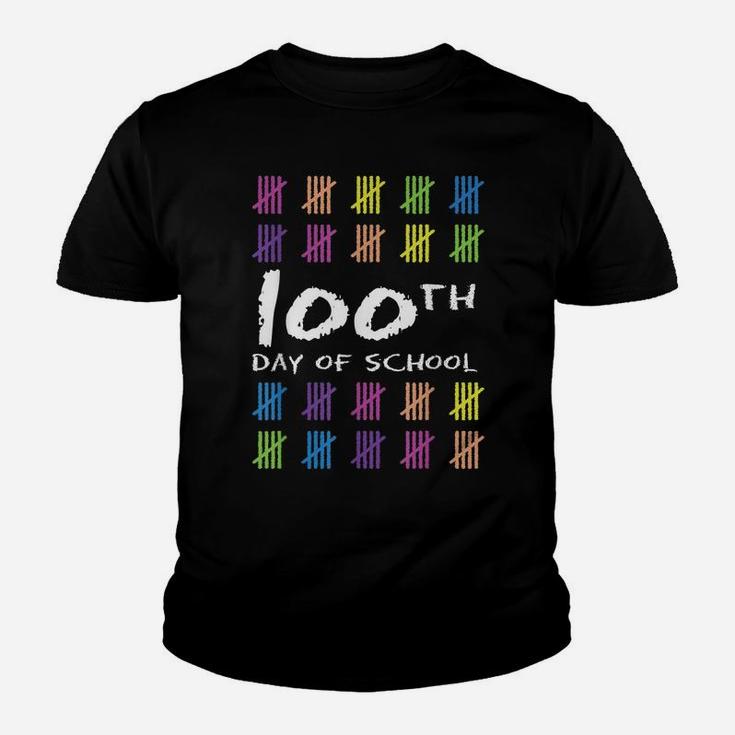 Happy 100Th Day Of School One Hundred Days Of School Design Youth T-shirt