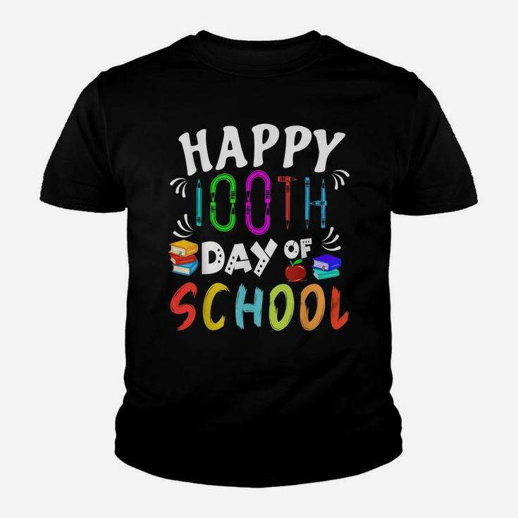 Happy 100Th Day Of School Shirt Student And Teacher Books Youth T-shirt