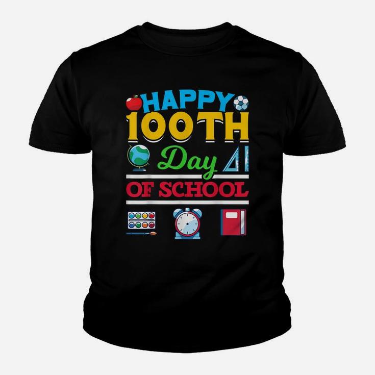 Happy 100Th Day Of School Student Gift 100 Days Of School Youth T-shirt