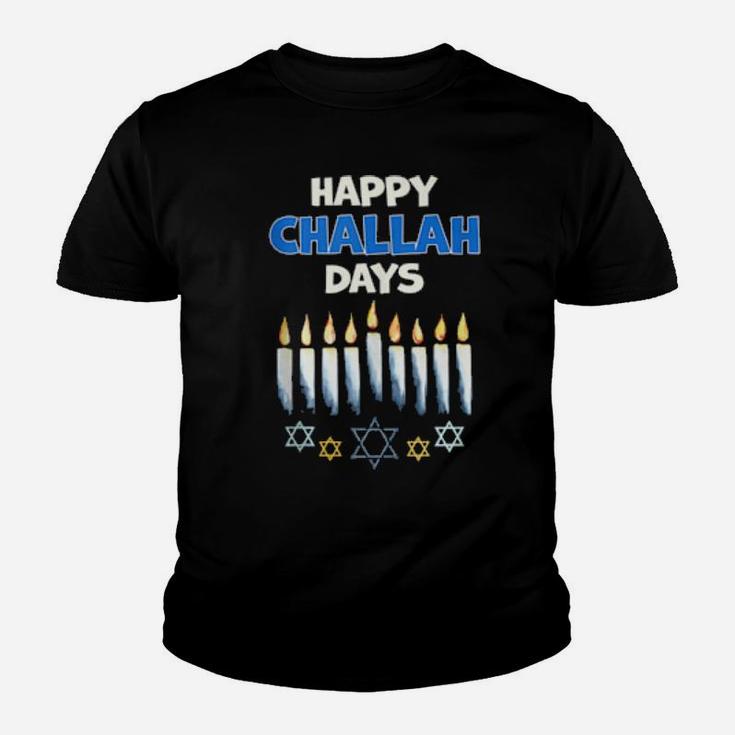 Happy Challah Days Hanukkah Pajamas For Family Youth T-shirt