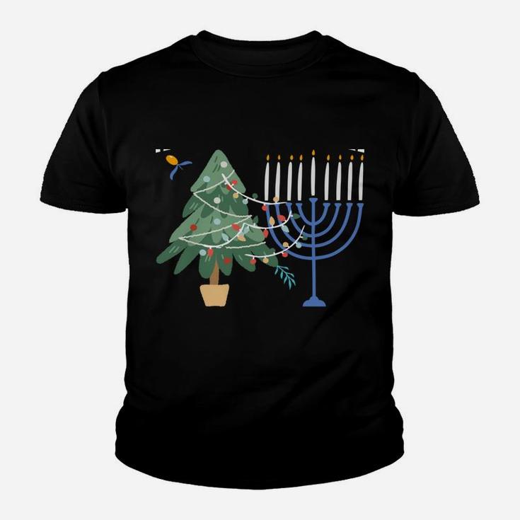Happy Chrismukkah Funny Hanukkah And Christmas Gift Youth T-shirt