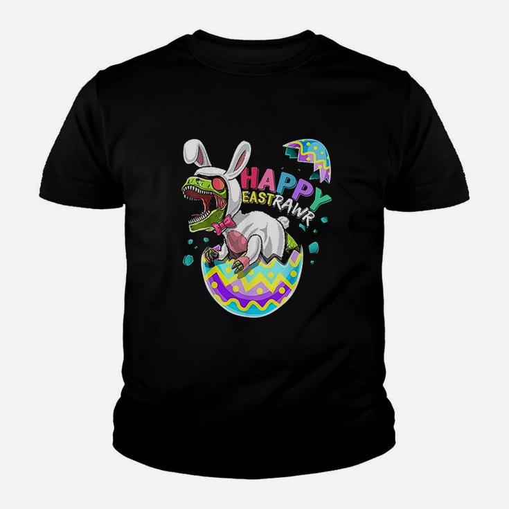 Happy Eastrawr Dinosaur Easter Bunny Egg Youth T-shirt
