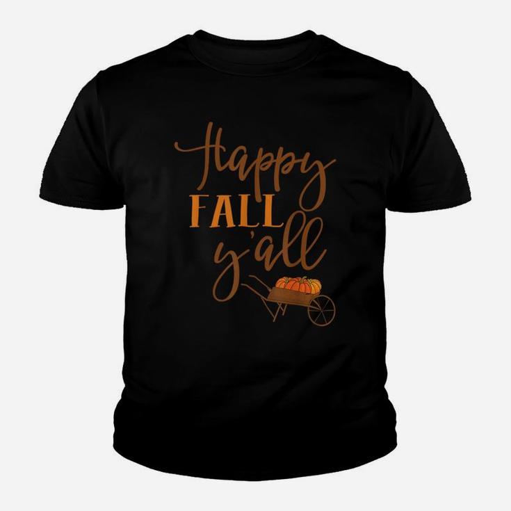 Happy Fall Yall Vintage Pumpkin Truck Youth T-shirt