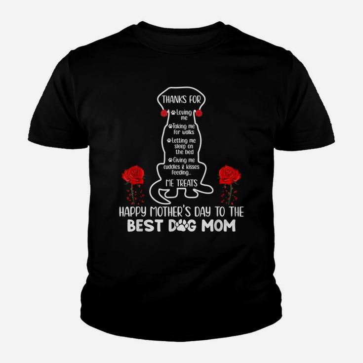 Happy Mother's Day Dog Mom Youth T-shirt