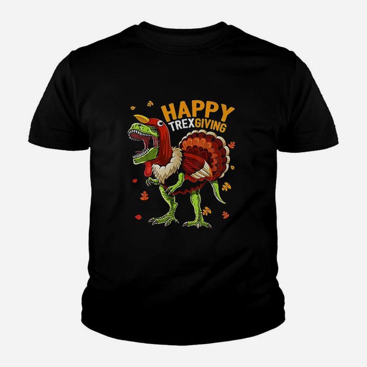 Happy ThanksgivingRex Dinosaur Turkey Youth T-shirt