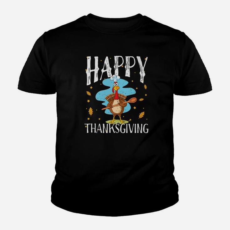 Happy Thanksgiving Turkey Day Gifts Boys Girls Kids Youth T-shirt