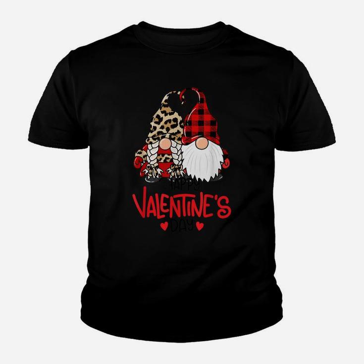 Happy Valentine's Day Gnomes Couple Valentines Day Gift Youth T-shirt