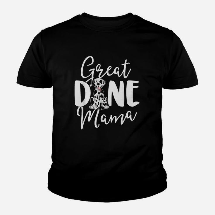 Harlequin Great Dane Mama Dog Owner Women Mom Gift Youth T-shirt
