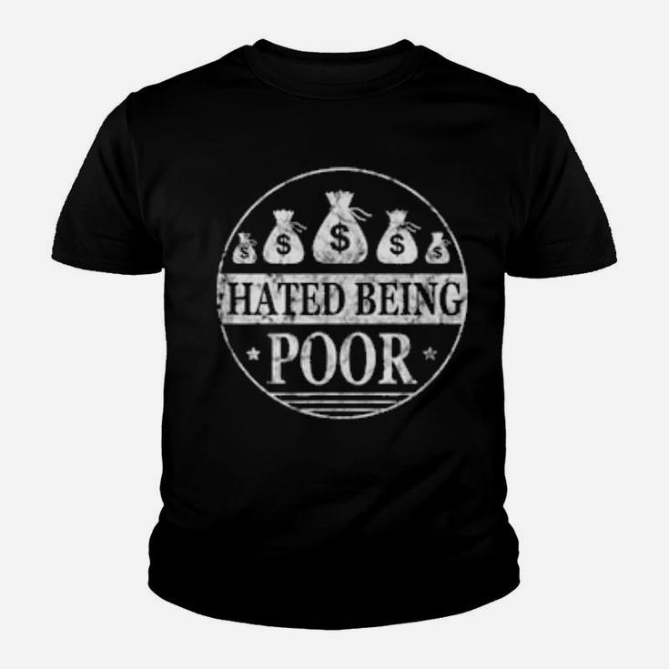 Hated Being Poor Vintage Distressed Look Youth T-shirt