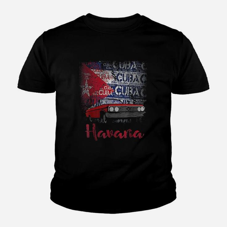 Havana Cuban Flag Youth T-shirt