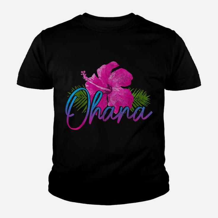 Hawaii Hawaiian Islands Surf Hibiscus Flower Surfer Youth T-shirt