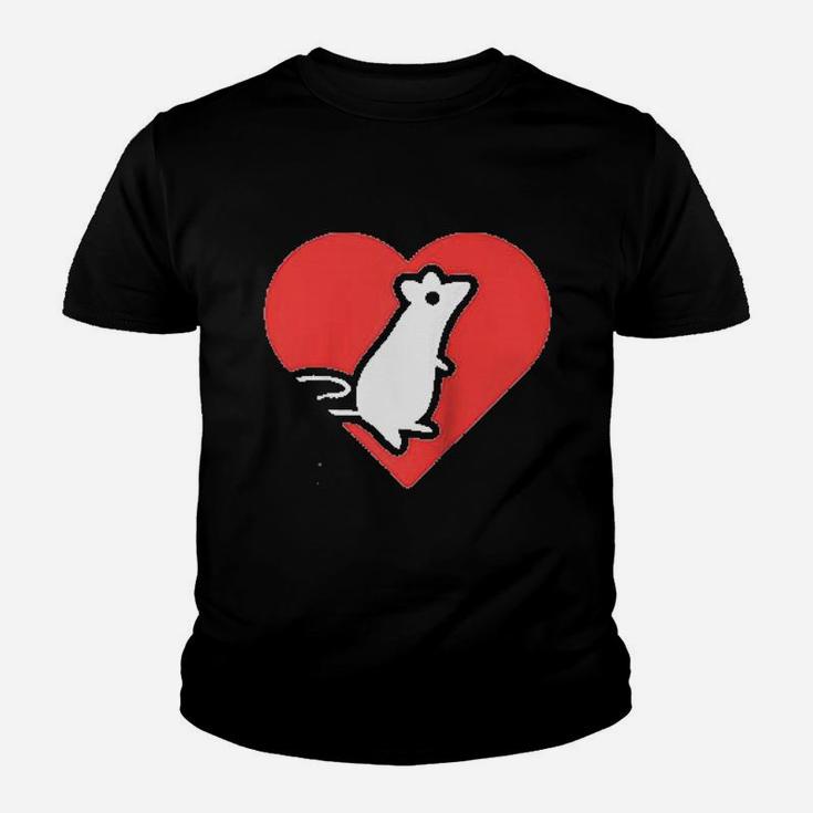 Heart - Cute Fancy Rat Youth T-shirt