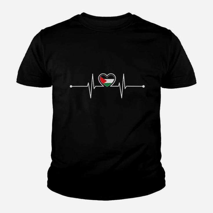 Heartbeat Pride Flag Youth T-shirt