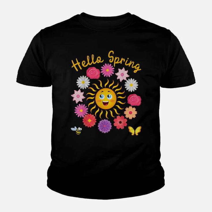 Hello Spring Sunny Sun Flower Women Easter Mother's Day Love Youth T-shirt