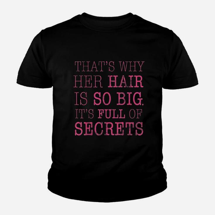 Her Hair Is Full Of Secrets Graphic Youth T-shirt