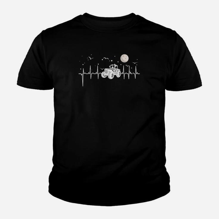 Herren Kinder Tshirt Astronomie Herzschlag, Schwarz, Stilvolles Design
