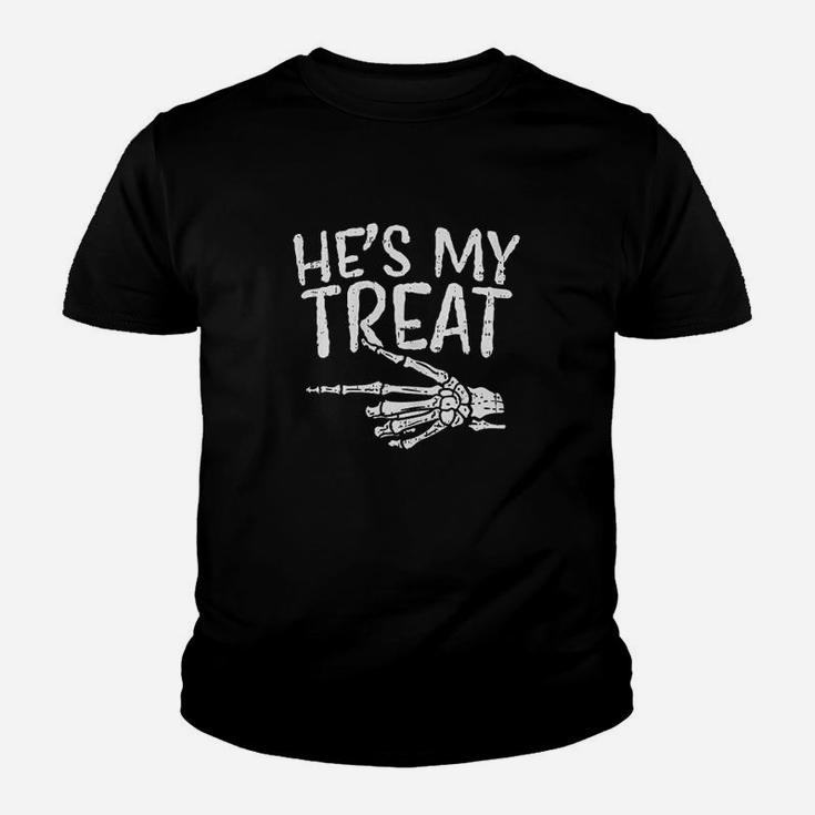 Hes My Treat Skeleton Youth T-shirt