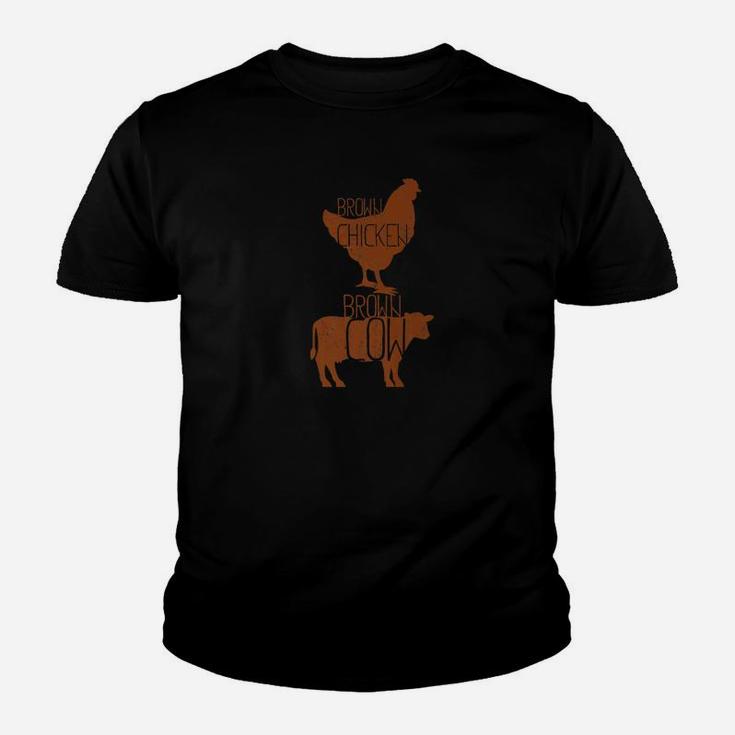 Hilarious Brown Chicken Brown Cow Youth T-shirt