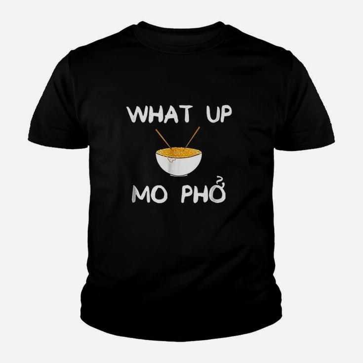 Hilarious Funny What Up Mo Pho  With Bowl Noodles Youth T-shirt