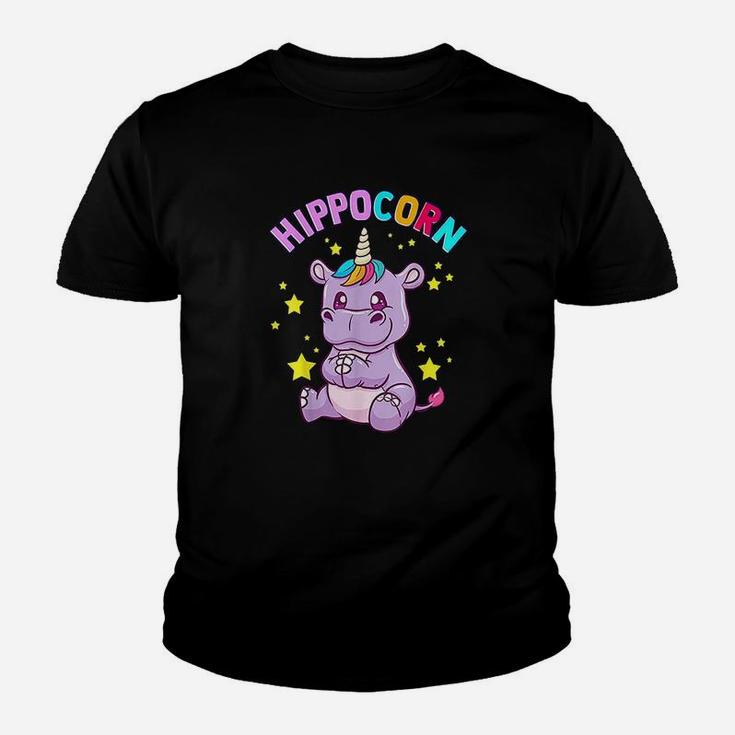 Hippocorn Hippo Unicorn Hippopotamus Magical Squad Gift Youth T-shirt
