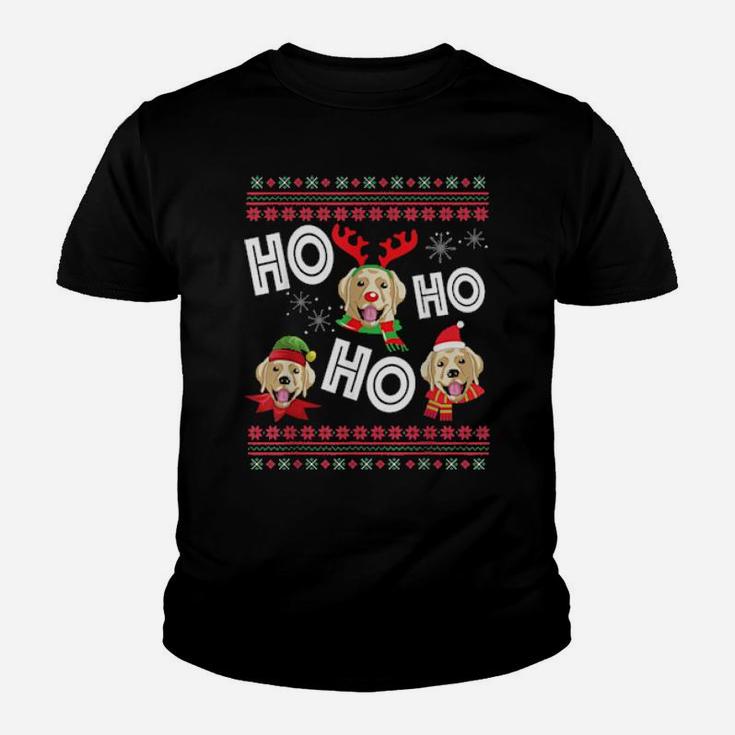 Ho Ho Ho Golden Labrador Xmas Youth T-shirt