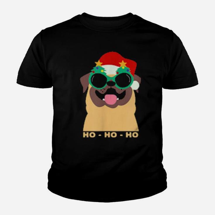 Ho Ho Ho Santa Hat For Everyone Who Loves Dogs Youth T-shirt