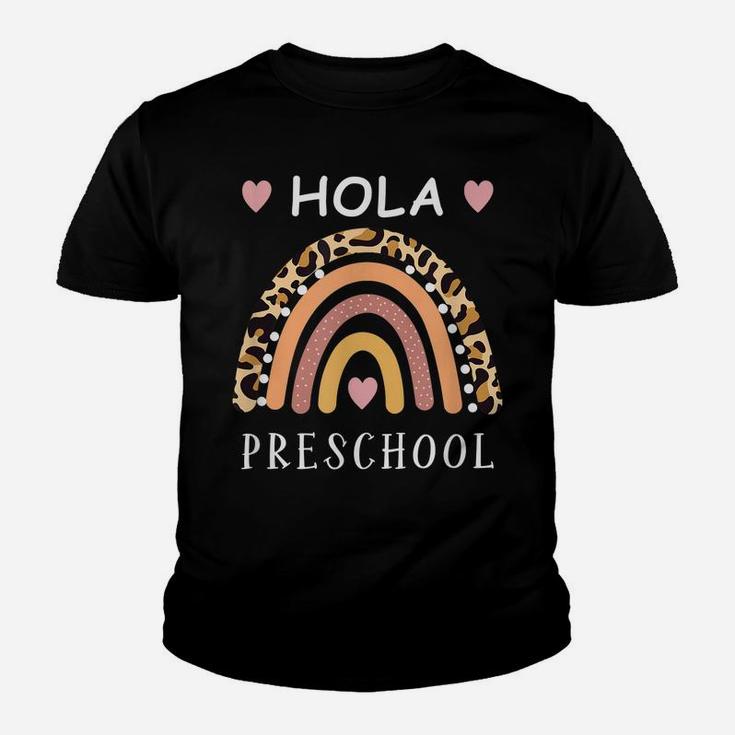 Hola Preschool Hello Preschool Spanish Teacher School Prek Youth T-shirt