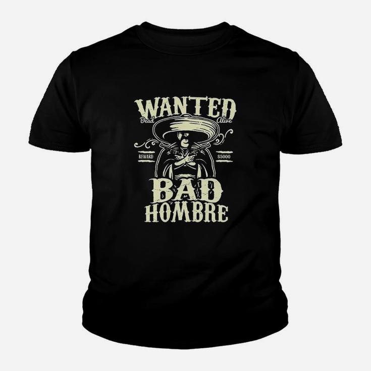 Hombre Wanted Funny Cinco De Mayo Youth T-shirt