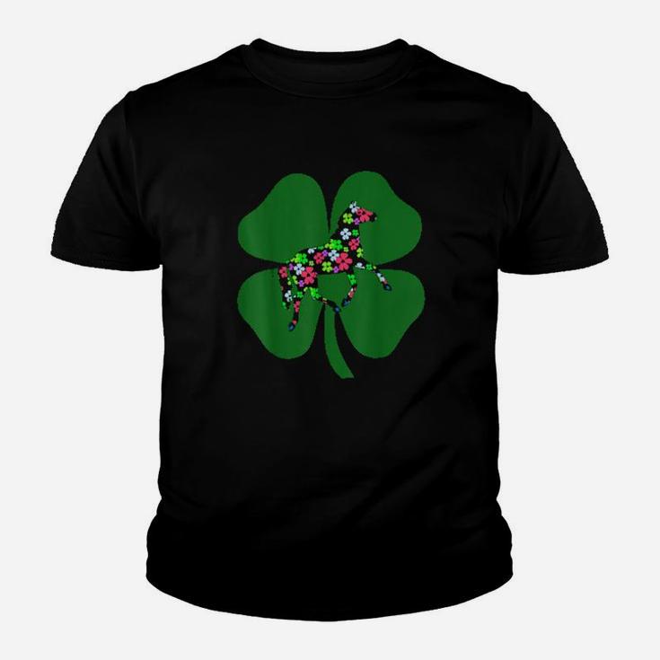 Horse Shamrock Irish Equestrian St Patricks Day Youth T-shirt