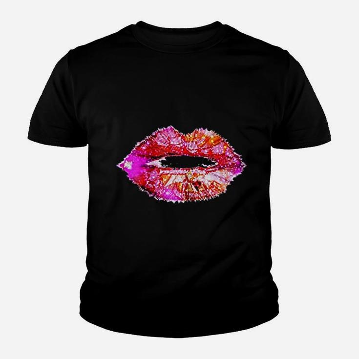 Hot Pink Lips Kiss Neon Youth T-shirt