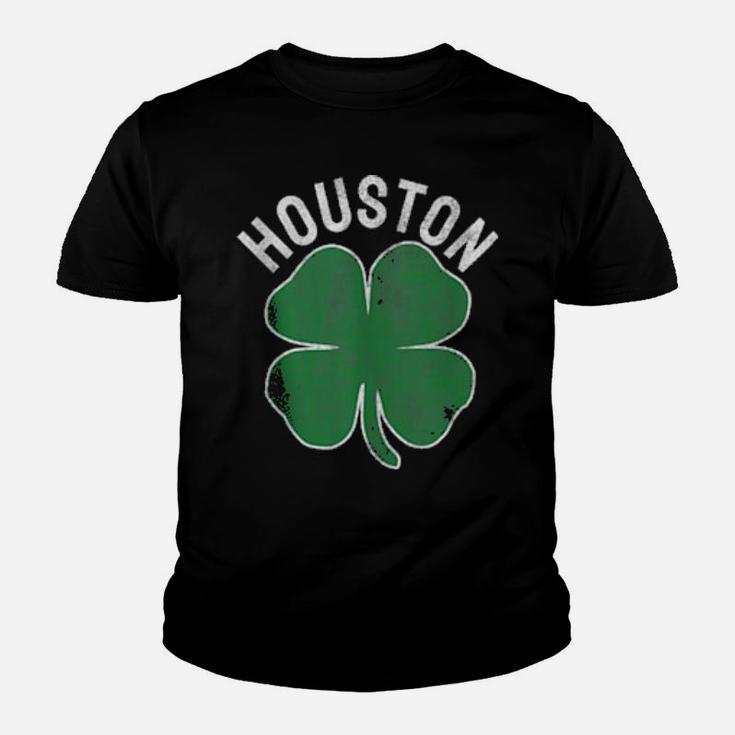 Houston Irish Shamrock St Patrick's Day Saint Paddy's Texas Youth T-shirt