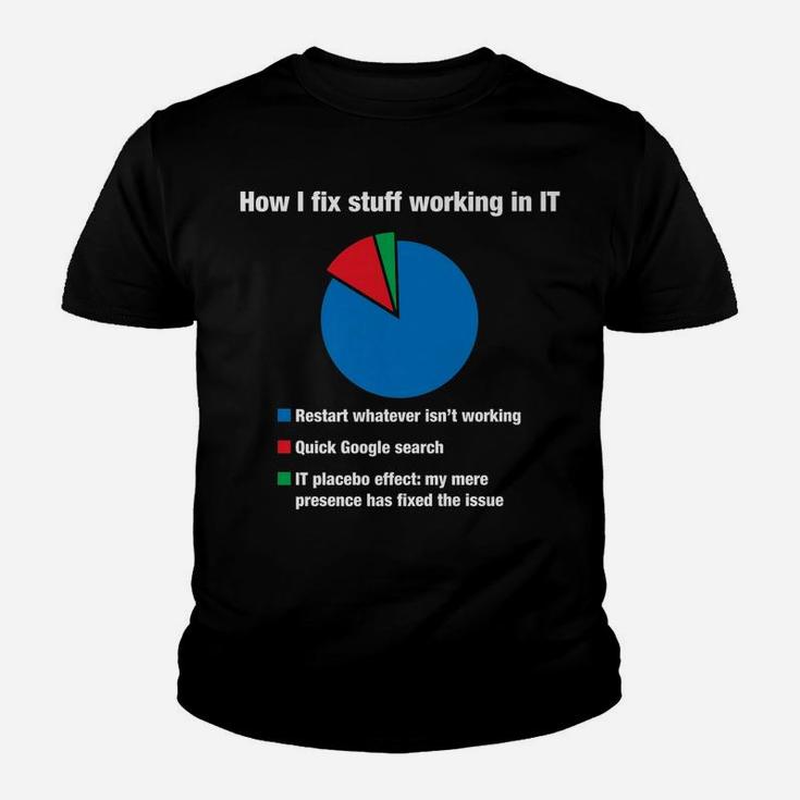 How I Fix Stuff Working In It Helpdesk Tech Christmas Gifts Youth T-shirt