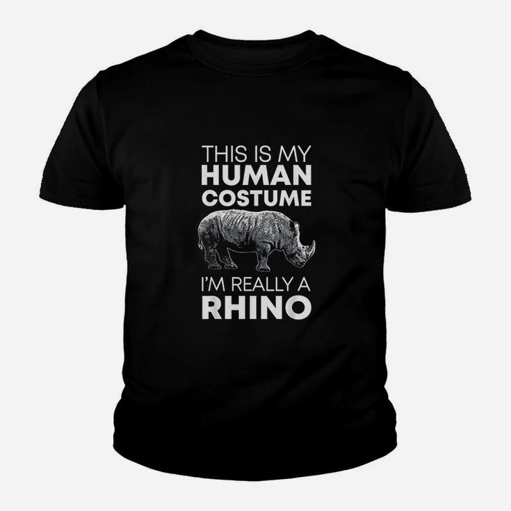 Human Costume Rhino Vintage Rhinoceros Love Youth T-shirt
