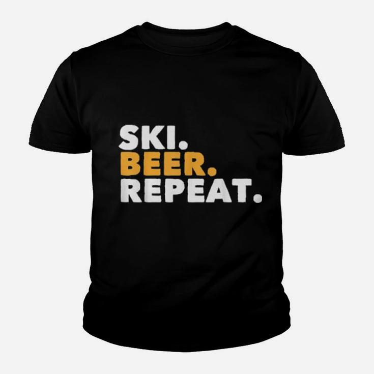 Humorous Skiing Enthusiast Travel Sayings Youth T-shirt