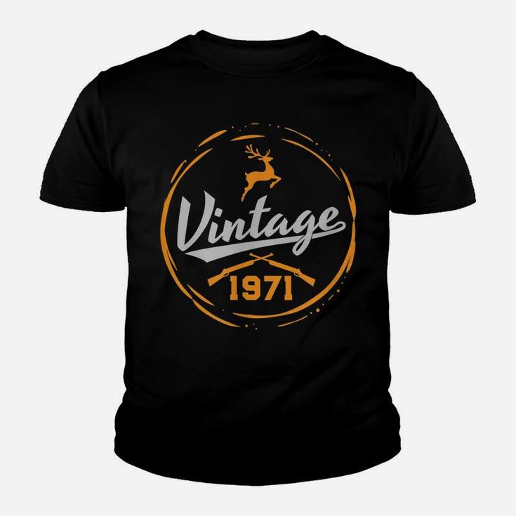 Hunters 50Th Birthday Vintage 1971 Youth T-shirt