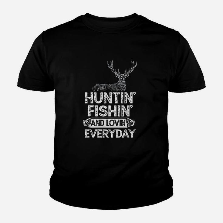 Hunting Fishing Loving Everyday Youth T-shirt