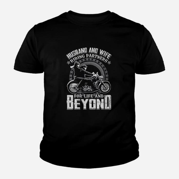 Husband And Wife Riding Partners For Life And Beyond Youth T-shirt