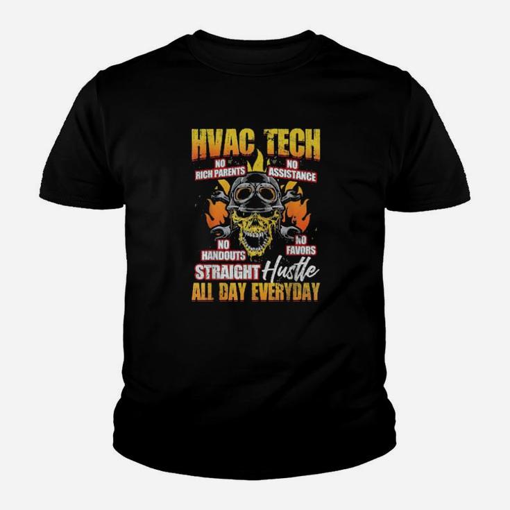 Hvac Tech Ac Technician Installer Distressed Youth T-shirt