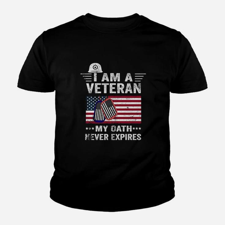 I Am A Veteran My Oath Never Expires Youth T-shirt